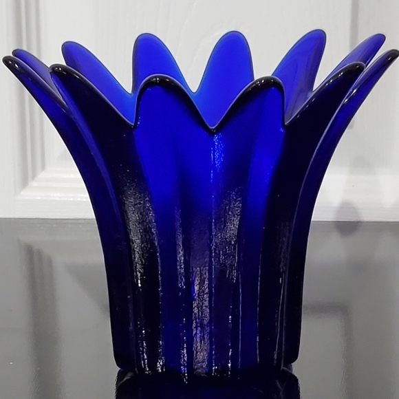 4 1/2" Cobalt Art Glass by Studio Nova made in Portugal 🇵🇹 - Picture 12 of 13
